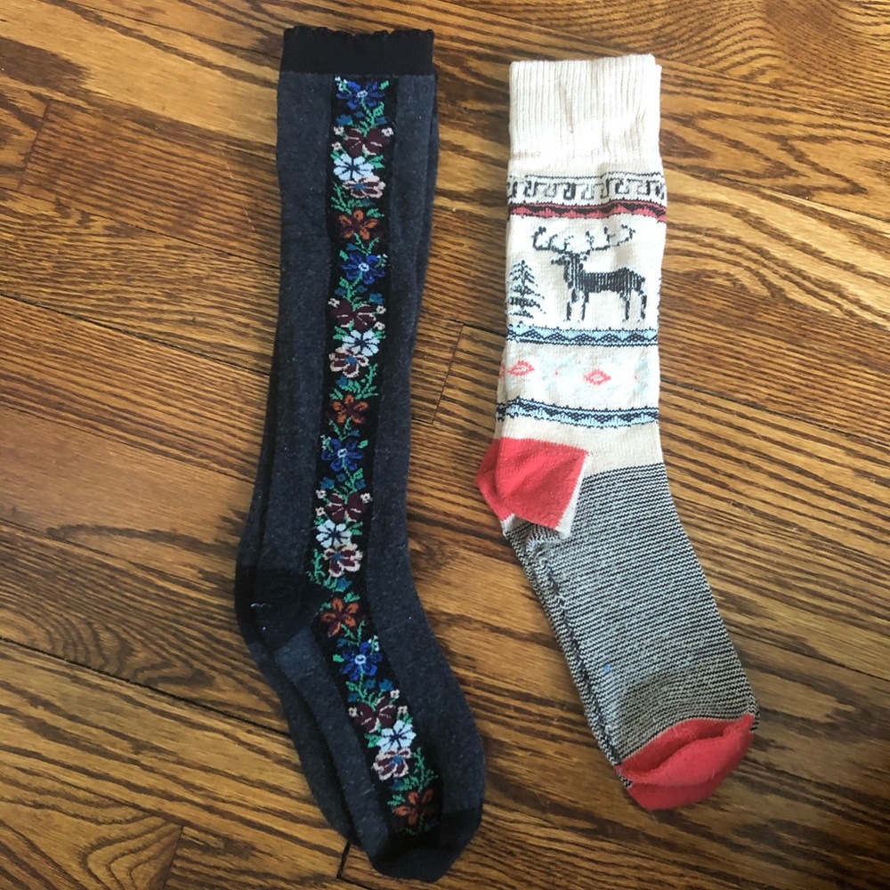 Lot of 2 urban Outfitters boot socks